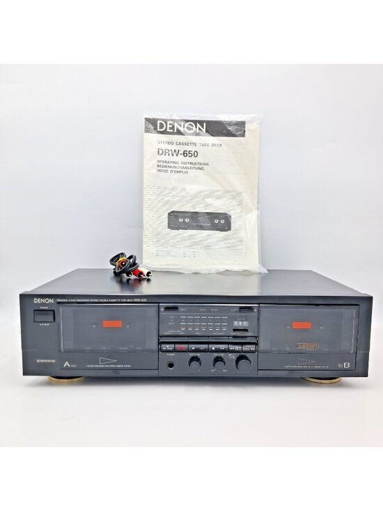 Denon Other - Denon DRW-650 Dual Tape Deck-High Speed Dubbing - Dolby NR - Fully Tested-Video